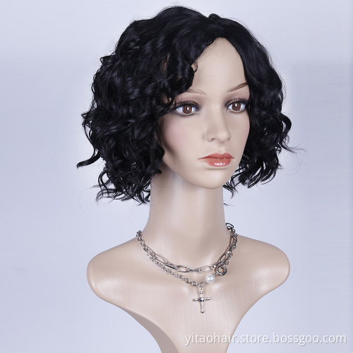 Cheap Black Ladies Short Pixie Cut Wig Natural Black Pixie Wig for Black Women With Short Forehead No Glue  Short Hair Wig